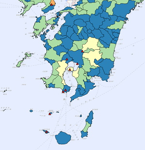 日本国内の防災・津波・噴火に関するページを可視化した作品の成果発表資料